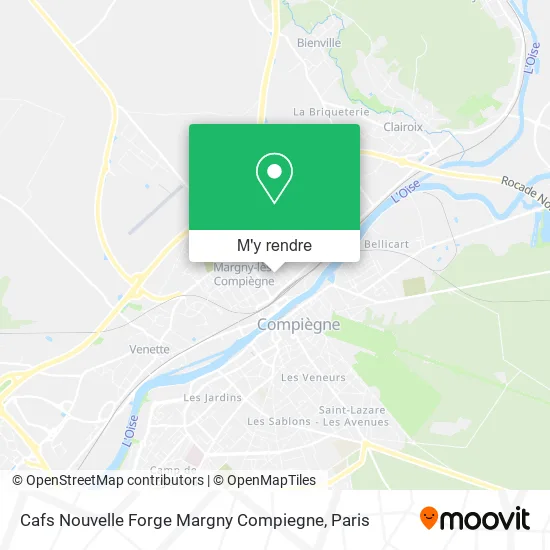 Cafs Nouvelle Forge Margny Compiegne plan