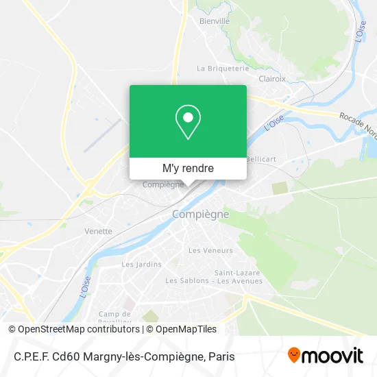 C.P.E.F. Cd60 Margny-lès-Compiègne plan