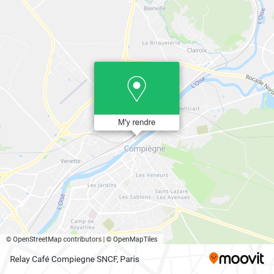 Relay Café Compiegne SNCF plan