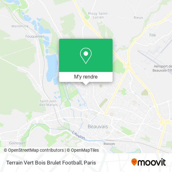 Terrain Vert Bois Brulet Football plan