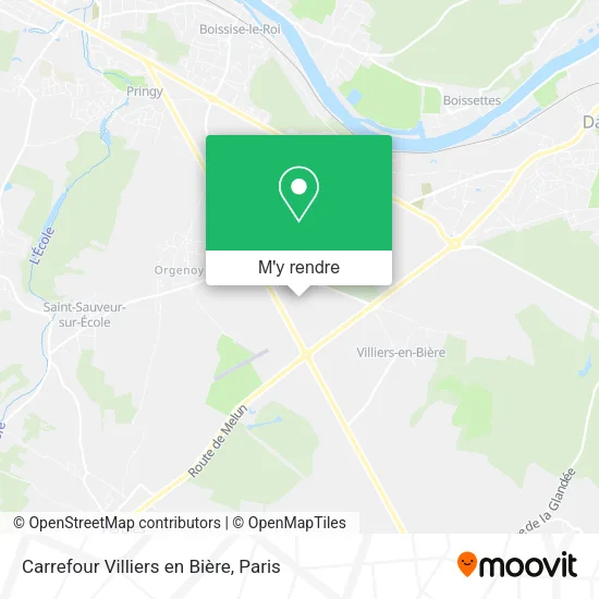 Carrefour Villiers en Bière plan