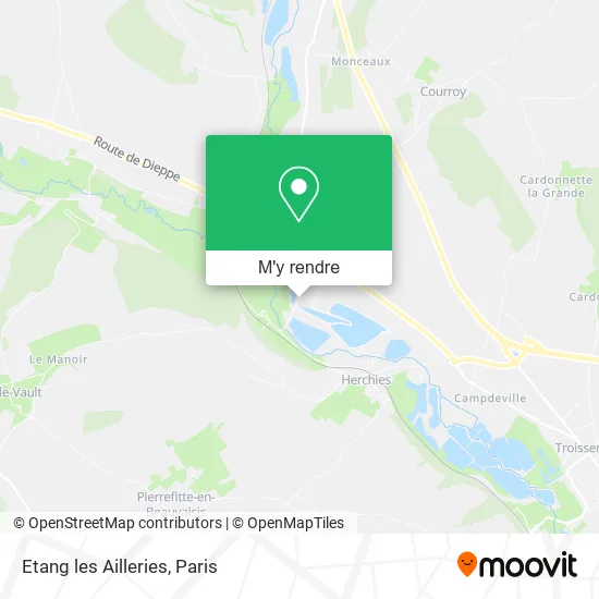 Etang les Ailleries plan