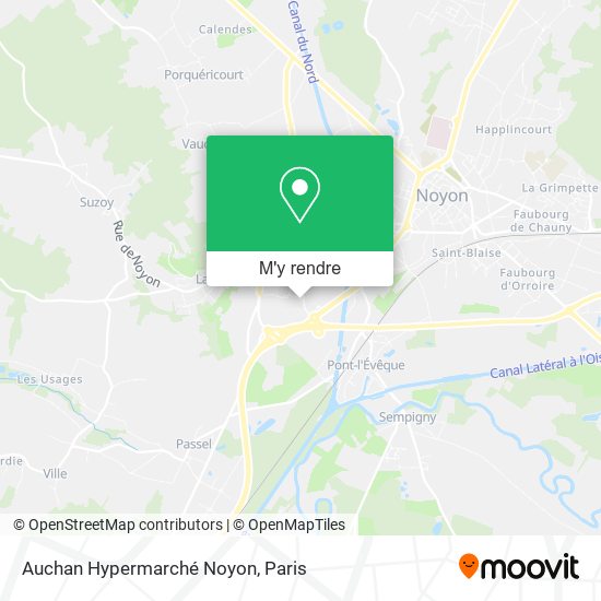 Auchan Hypermarché Noyon plan