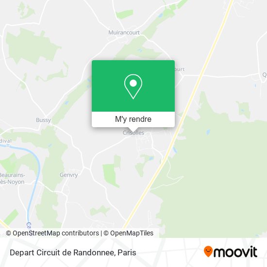 Depart Circuit de Randonnee plan