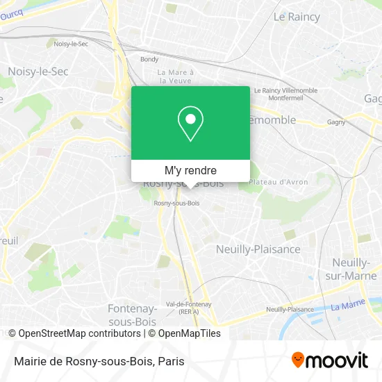 Mairie de Rosny-sous-Bois plan