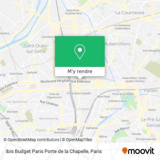 ibis Budget Paris Porte de la Chapelle plan