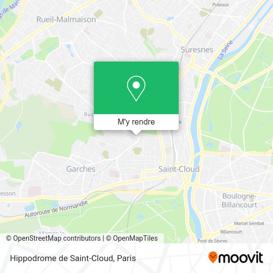 Hippodrome de Saint-Cloud plan