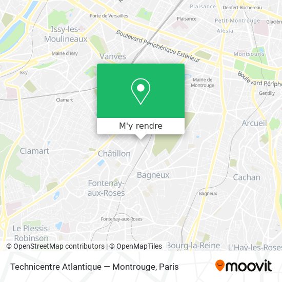 Technicentre Atlantique — Montrouge plan