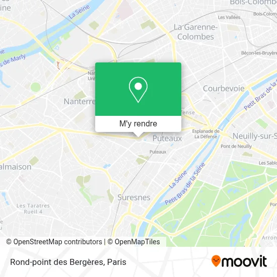 Rond-point des Bergères plan