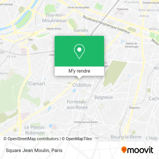 Square Jean Moulin plan