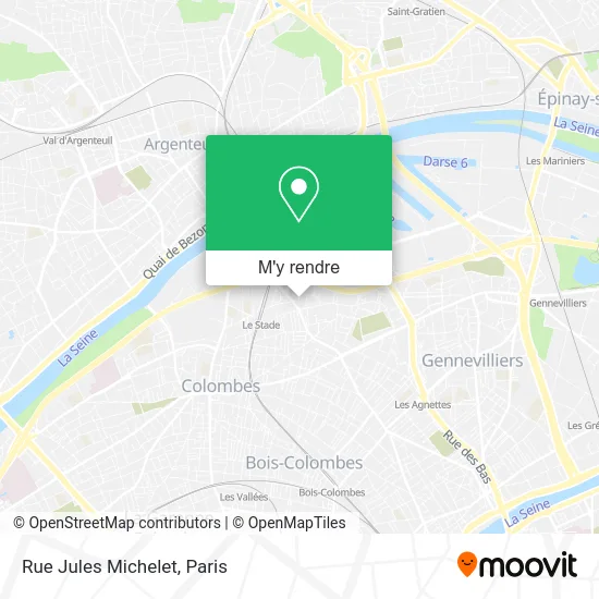 Rue Jules Michelet plan