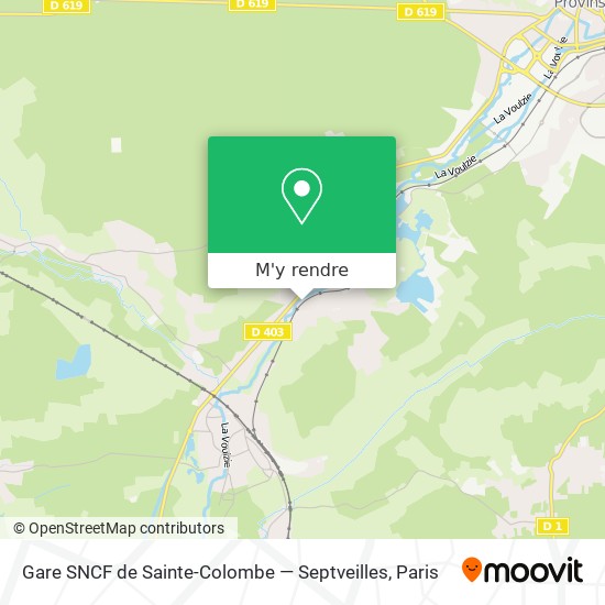 Gare SNCF de Sainte-Colombe — Septveilles plan