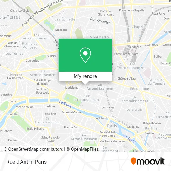 Rue d'Antin plan