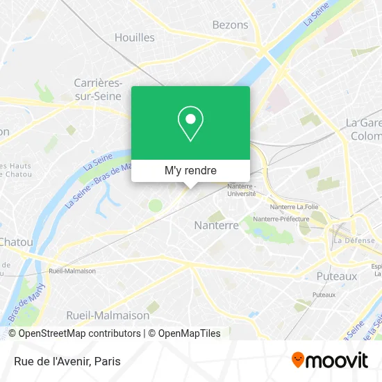 Rue de l'Avenir plan