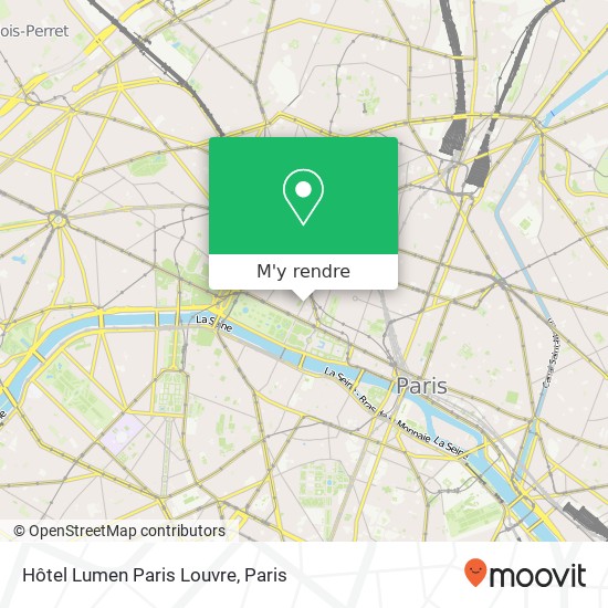 Hôtel Lumen Paris Louvre plan