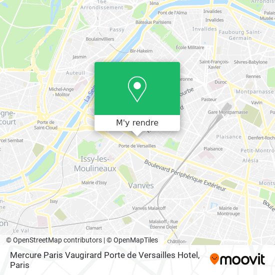 Mercure Paris Vaugirard Porte de Versailles Hotel plan