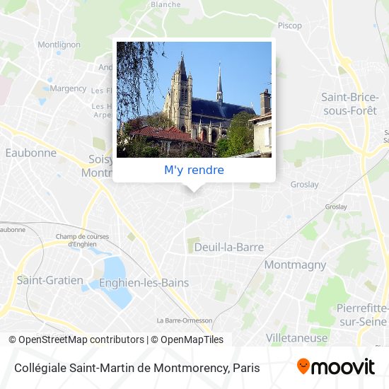 Collégiale Saint-Martin de Montmorency plan