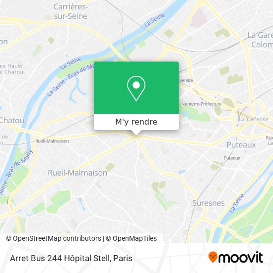 Arret Bus 244 Hôpital Stell plan