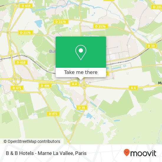 B & B Hotels - Marne La Vallee plan