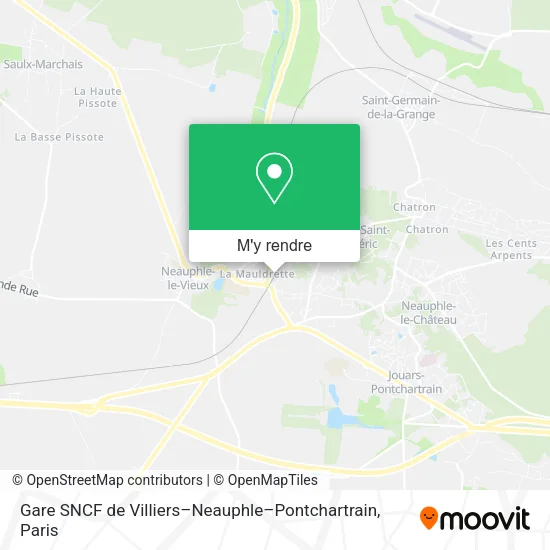 Gare SNCF de Villiers–Neauphle–Pontchartrain plan