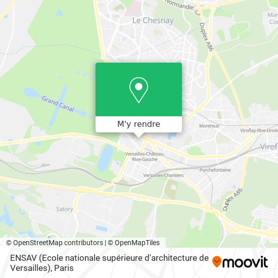 ENSAV (Ecole nationale supérieure d'architecture de Versailles) plan