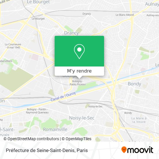Préfecture de Seine-Saint-Denis plan