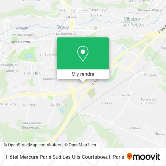 Hôtel Mercure Paris Sud Les Ulis Courtaboeuf plan