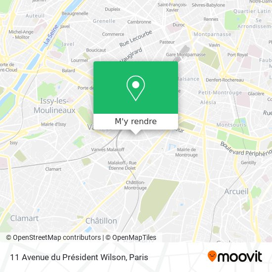 11 Avenue du Président Wilson plan