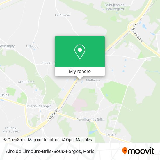 Aire de Limours-Briis-Sous-Forges plan