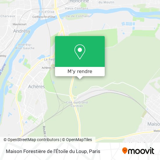 Maison Forestière de l'Étoile du Loup plan