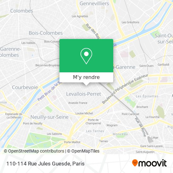 110-114 Rue Jules Guesde plan