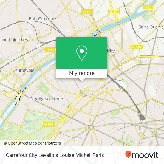 Carrefour City Levallois Louise Michel plan