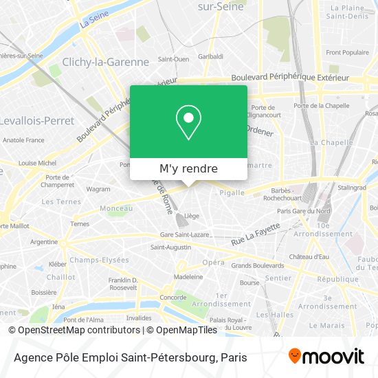 Agence Pôle Emploi Saint-Pétersbourg plan