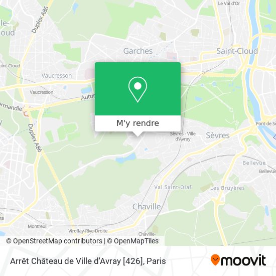 Arrêt Château de Ville d'Avray [426] plan