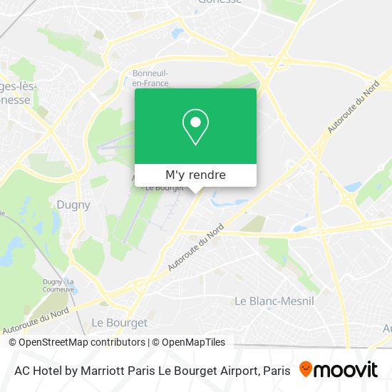 AC Hotel by Marriott Paris Le Bourget Airport plan