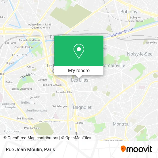 Rue Jean Moulin plan