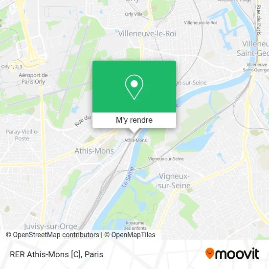 RER Athis-Mons [C] plan