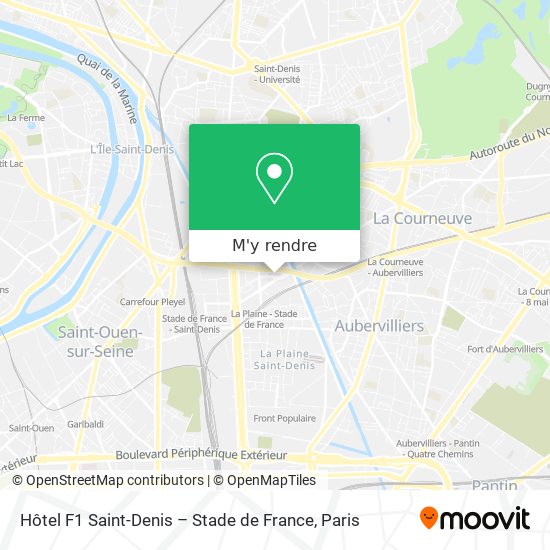 Hôtel F1 Saint-Denis – Stade de France plan