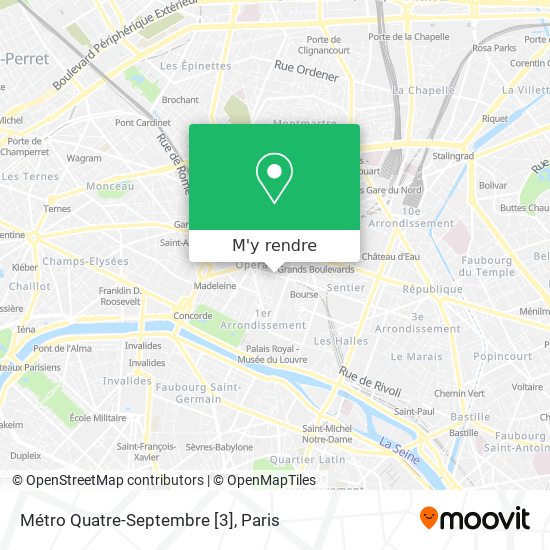 Métro Quatre-Septembre [3] plan