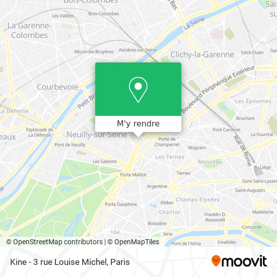 Kine - 3 rue Louise Michel plan
