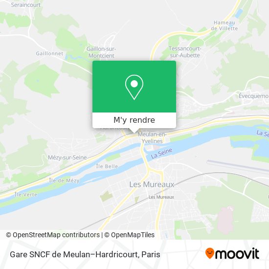 Gare SNCF de Meulan–Hardricourt plan