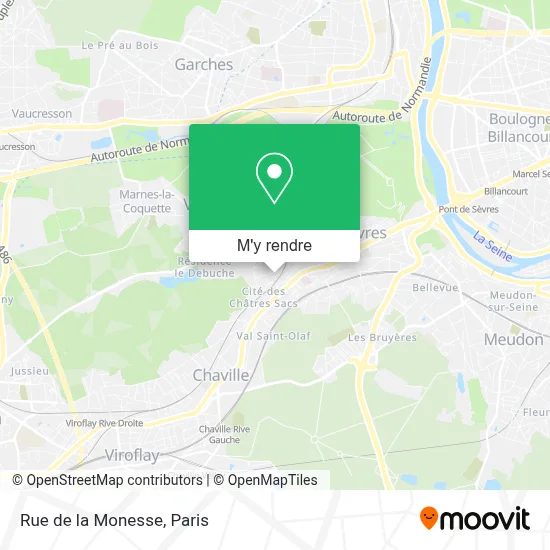 Rue de la Monesse plan