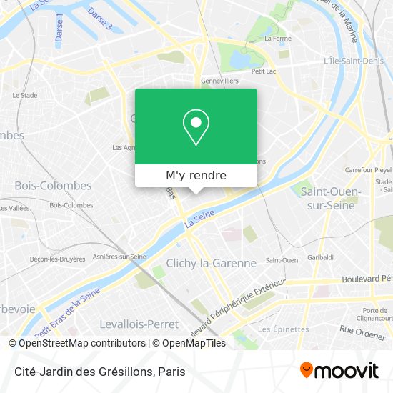 Cité-Jardin des Grésillons plan