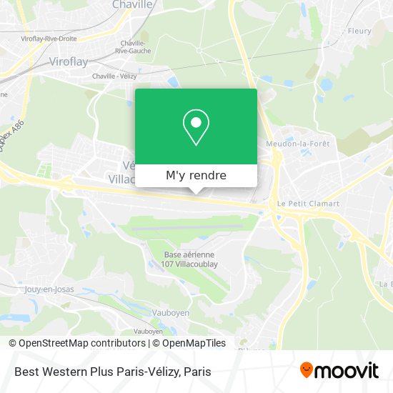 Best Western Plus Paris-Vélizy plan