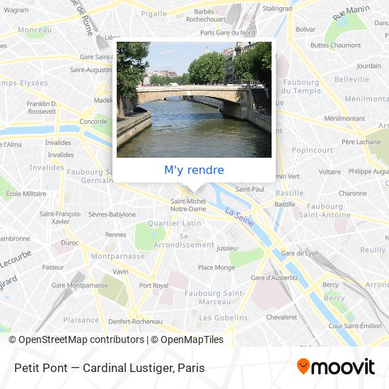 Petit Pont — Cardinal Lustiger plan