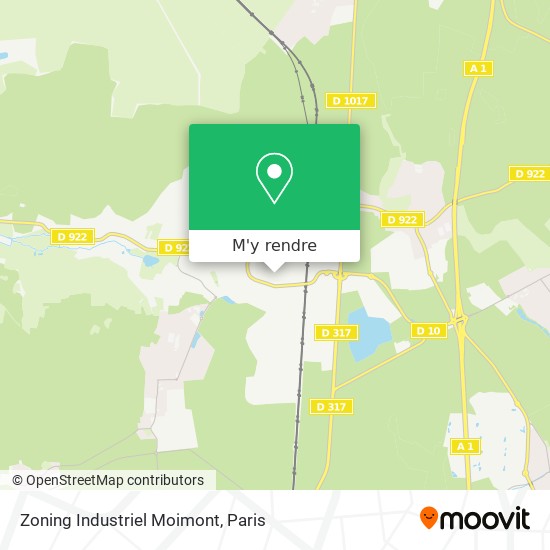 Zoning Industriel Moimont plan