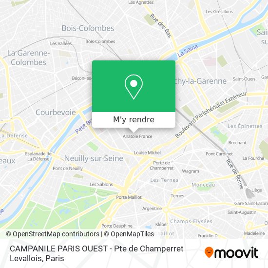 CAMPANILE PARIS OUEST - Pte de Champerret Levallois plan