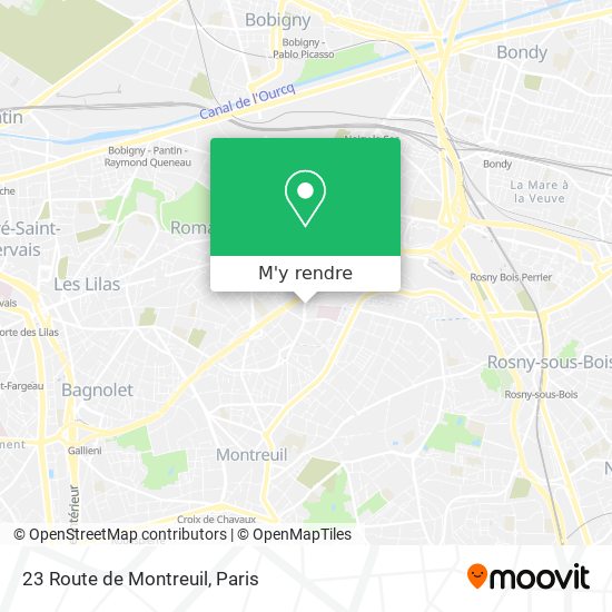 23 Route de Montreuil plan