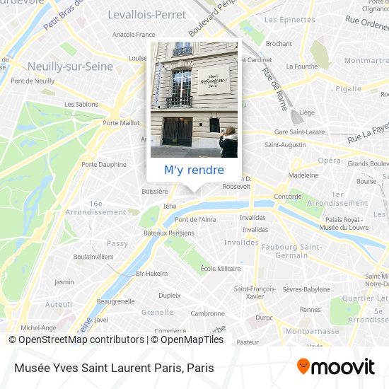 Musée Yves Saint Laurent Paris plan