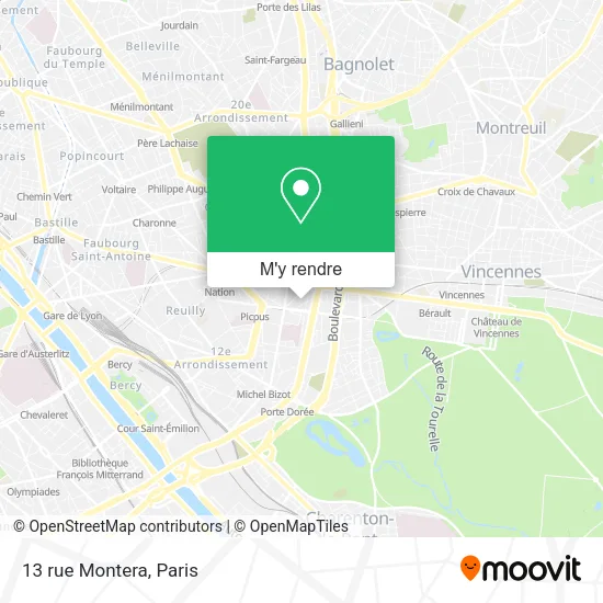 13 rue Montera plan